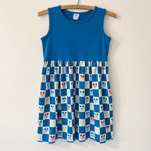 HANNA ANDERSSON x DISNEY EUC/LN Organic Cotton Checkered Mouse Ears Dress